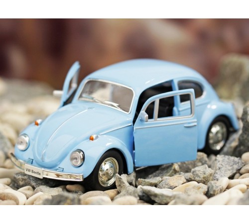 Машина Ideal 1:30-39 Volkswagen Beetle (блест. метал. фиолет.)