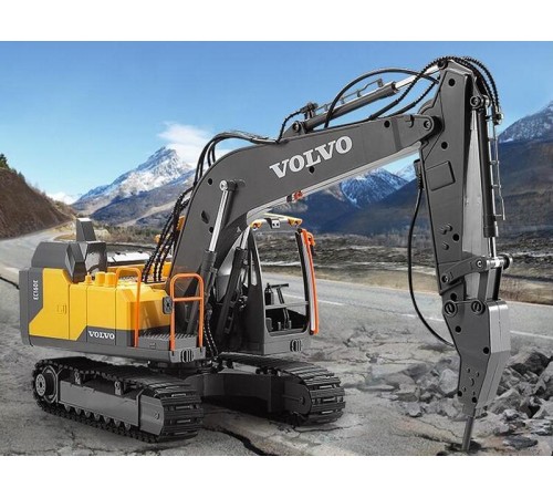 Радиоуправляемый экскаватор Double Eagle Volvo EC160E 1:16 2.4G, ковш