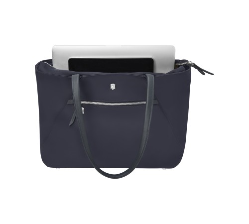 Сумка VICTORINOX Victoria Signature Tote, синяя, нейлон/кожа, 51x15x30 см, 19 л