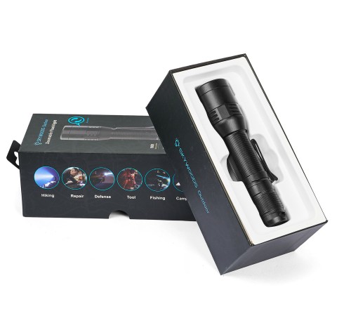 Ручной фонарь SKYWOODS WILD, 1800 люмен, USB-Type C, холодный свет, IP67