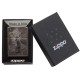 Зажигалка ZIPPO Classic с покрытием Black Ice®, латунь/сталь, чёрная, глянцевая, 38x13x57 мм