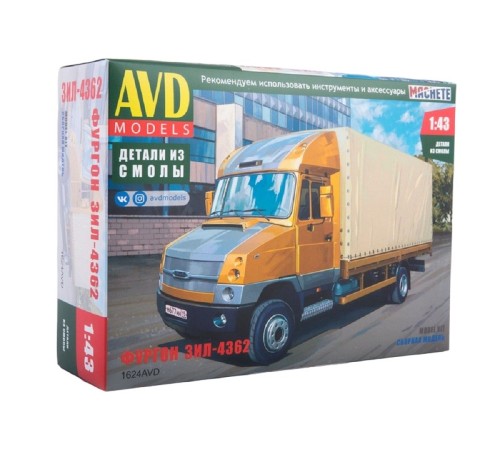 Сборная модель AVD ЗИЛ 4362 фургон, 1/43