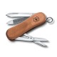 Нож-брелок VICTORINOX Evowood 81, 65 мм, 5 функций, деревянная рукоять