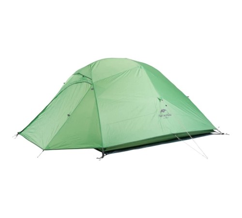 Палатка Naturehike Cloud Up 3 210T NH18T030-T трехместная с ковриком, зеленый, 6927595730621