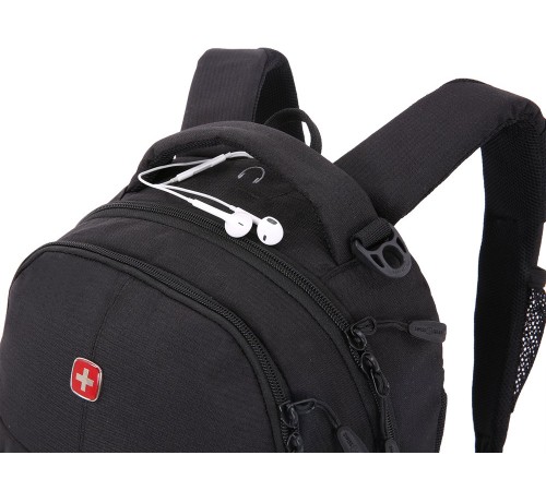 Рюкзак SWISSGEAR чёрный, полиэстер, 33х15х45 см, 22 л