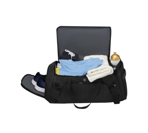 Рюкзак-сумка VICTORINOX VX Sport Evo 2-in-1 Backpack/Duffel, чёрный, полиэстер, 65x37x28 см, 57 л