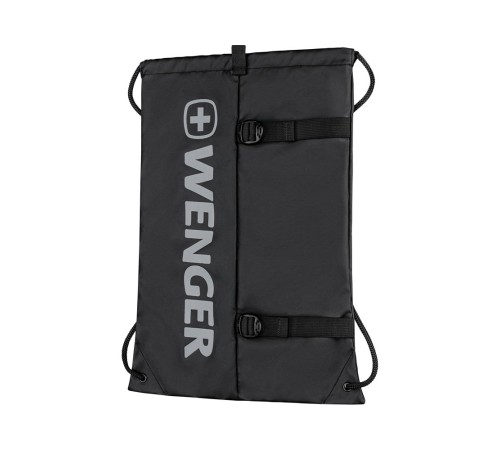Рюкзак-мешок на завязках WENGER XC Fyrst, черный, полиэстер, 35x1x48 см, 12 л