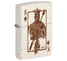 Зажигалка ZIPPO Rick Rietveld с покрытием Mercury Glass, латунь/сталь, белая, 38x13x57 мм