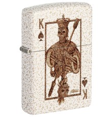 Зажигалка ZIPPO Rick Rietveld с покрытием Mercury Glass, латунь/сталь, белая, 38x13x57 мм