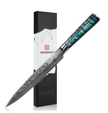 Нож разделочный из дамасской стали Keemake 8 Inch Carving Knife, разноцветный