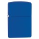 Зажигалка ZIPPO Classic с покрытием Royal Blue Matte, латунь/сталь, синяя, матовая, 38x13x57 мм
