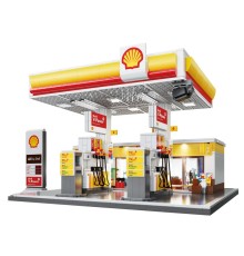 Конструктор CaDA автозаправочная станция Shell (1309 деталей)