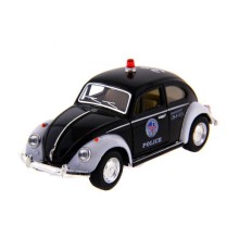 Машина Kinsmart  Volkswagen Classical Beetle (Police) инерция (1/12шт.) 1:32 б/к