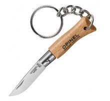 Нож-брелок Opinel №2, нержавеющая сталь, бук, 000065