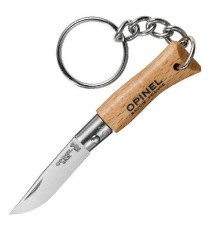 Нож-брелок Opinel №2, нержавеющая сталь, бук, 000065