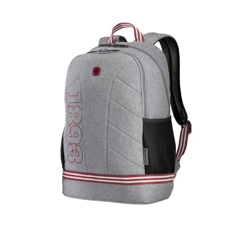 Рюкзак WENGER Collegiate Quadma 16”, серый, 100% полиэстер, 33х17х43 см, 22 л