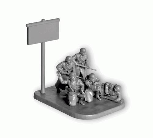 Сборные солдатики ZVEZDA Немецкая пехота 1939-1942гг (зима), 1/72