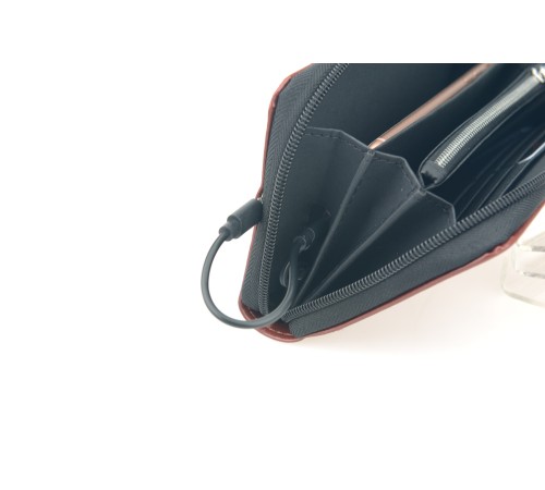 Кошелек Pierre Cardin с рower bank, черный, 20,5 х 11,0 х 3,0 см
