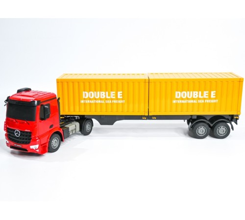 Радиоуправляемый тягач на 2 контейнера Double Eagle Mercedes-Benz Arocs 1/26 2.4G RTR
