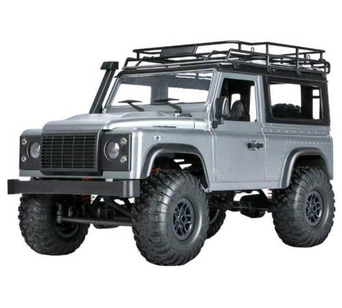 Радиоуправляемая машина MN MODEL англ. внедорожник Defender  D90 (серебристый) 4WD 2.4G 1/12 RTR