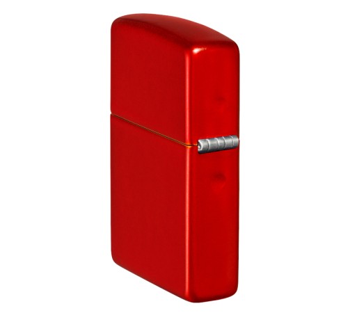 Зажигалка ZIPPO Classic с покрытием Metallic Red, латунь/сталь, красная, матовая, 38x13x57 мм