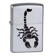 Зажигалка ZIPPO Scorpion, с покрытием Satin Chrome™, латунь/сталь, серебристая, матовая, 38x13x57 мм