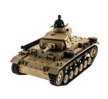 Р/У танк Heng Long 1/16 Panzerkampfwagen III (Германия) 2.4G RTR PRO песочный