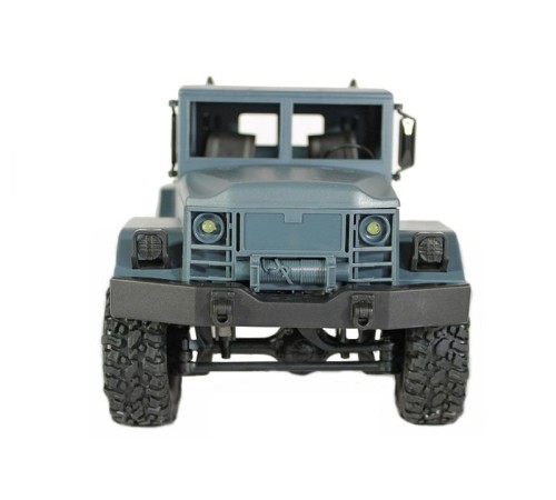 Радиоуправляемая машина MN MODEL военный грузовик (серый) 4WD 2.4G 1/16 RTR