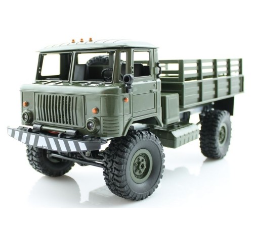 Радиоуправляемая машина WPL ГАЗ-66 грузовая (зеленая) 4WD 2.4G 1/16 KIT