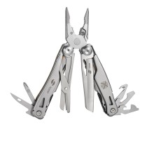 Мультитул Stinger, 106 мм, 15 функций, сталь/АБС-пластик, оранжевый, в комплекте нейлоновый чехол