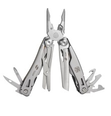 Мультитул Stinger, 106 мм, 15 функций, сталь/АБС-пластик, оранжевый, в комплекте нейлоновый чехол