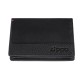 Держатель для карт ZIPPO с защитой от сканирования RFID, чёрная, натуральная кожа, 10,5×1,5×7,5 см
