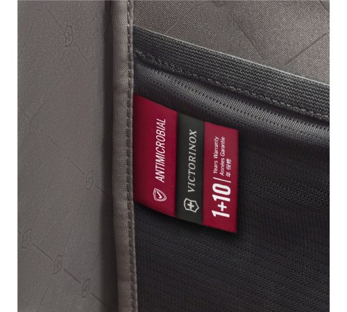 Рюкзак VICTORINOX Architecture Urban2 City Backpack 14'', серый, полиэстер / кожа, 30x19x42 см, 17 л