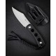 Нож SENCUT Fixed Blade Waxahachie 9Cr18MoV Steel Satin Handle G10 Black