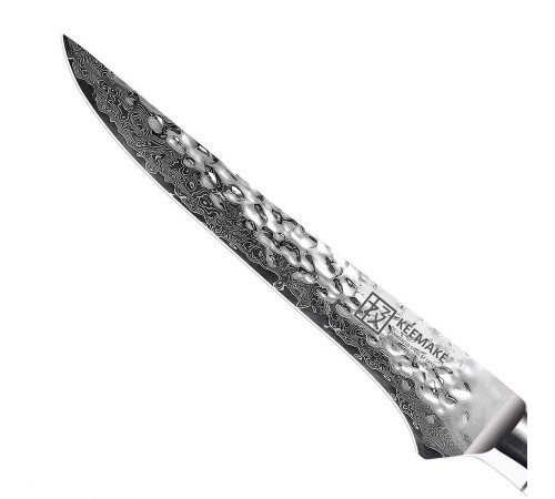 Нож обвалочный из дамасской стали Keemake 6 Inch Boning Knife Blue Sky, синий + бежевый