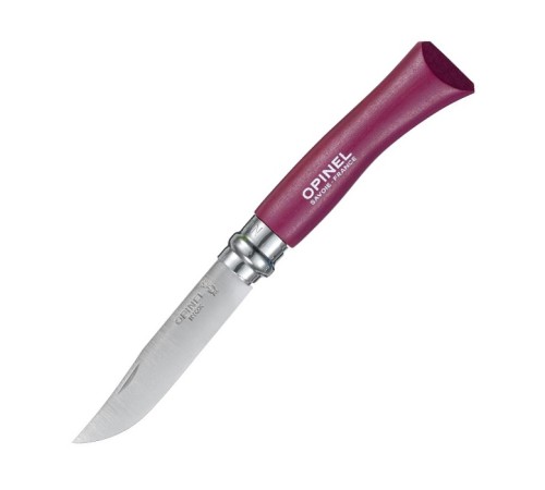 Нож Opinel №7, нержавеющая сталь, фиолетовый, блистер, 001609