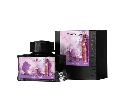 Флакон чернил Pierre Cardin 50мл, серия CITY FANTASY цвет Elizabeth Purple (Лиловый Элизабет)