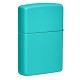 Зажигалка ZIPPO Classic с покрытием Flat Turquoise, латунь/сталь, бирюзовая, матовая, 38x13x57 мм