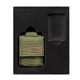 Набор ZIPPO: чёрная зажигалка Black Crackle® и зелёный нейлоновый чехол, в подарочной коробке