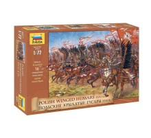 Сборные солдатики ZVEZDA Польские крылатые гусары, 1/72