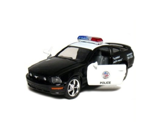 Машина Kinsmart 1:38 FORD Mustang GT Police инерция (1/12шт.) б/к