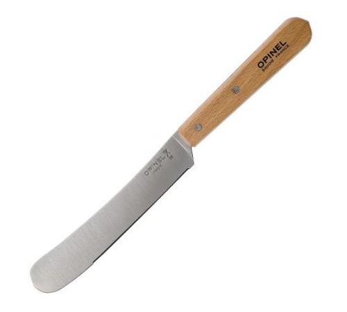 Нож столовый Opinel, деревянная рукоять, блистер, нержавеющая сталь, 002175