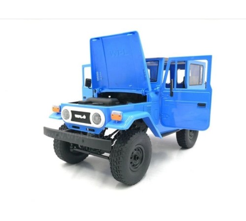 Радиоуправляемая машина WPL японский внедорожник FJ40 (голубая) 4WD 2.4G 1/16 RTR