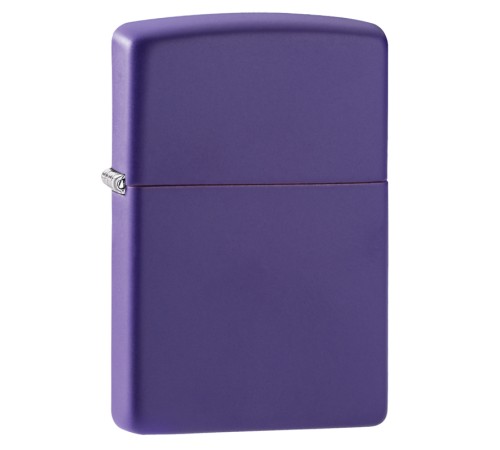 Зажигалка ZIPPO Classic с покрытием Purple Matte, латунь/сталь, фиолетовая, матовая, 38x13x57 мм