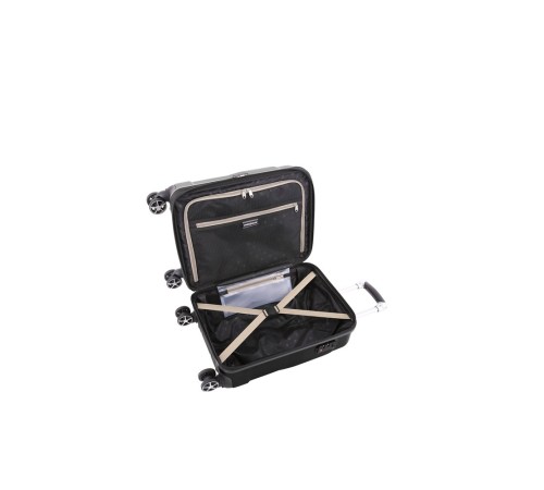 Чемодан SWISSGEAR ADAMS, черный, АБС-пластик, 35 x 25 x 55 см, 37 л