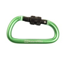Карабин многофункциональный с муфтой Naturehike NH15A008-D D-Type 8cm зелёный