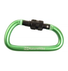 Карабин многофункциональный с муфтой Naturehike NH15A008-D D-Type 8cm зелёный