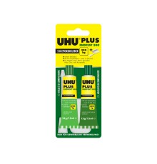 Клей универсальный эпоксидный двухкомпонентный UHU Plus endfest 300, 2х15 мл, блистер