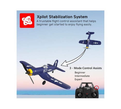 Радиоуправляемый самолет Volantex RC F4U 400мм 2.4G 4ch LiPo RTF with Gyro