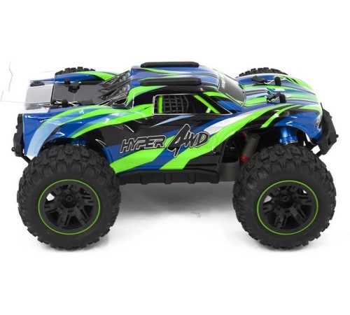 Радиоуправляемый монстр MJX Hyper Go 16108 (зеленый) 4WD 2.4G LED 1/16 RTR